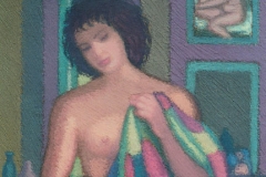 Modella nello studio (omaggio a Giorgione), 2002